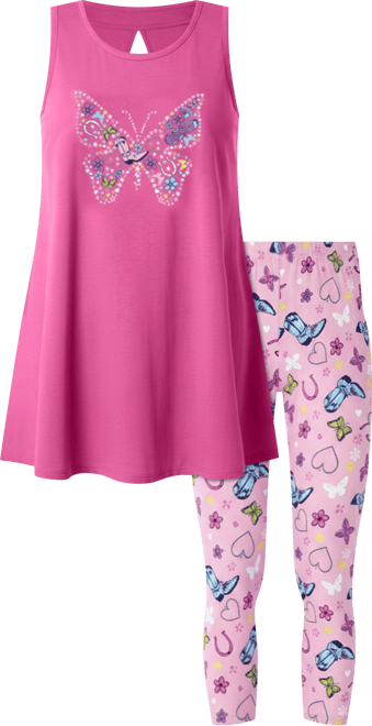 Women's Scoopneck Tank & Capri Legging Pj Set