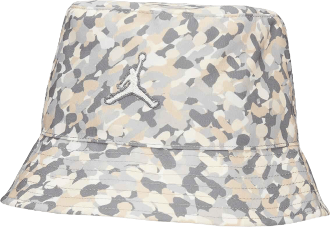 Men's and Women's Khaki Allover Print Reversible Bucket Hat