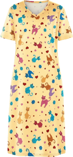 Women's Long Print Sleepshirt