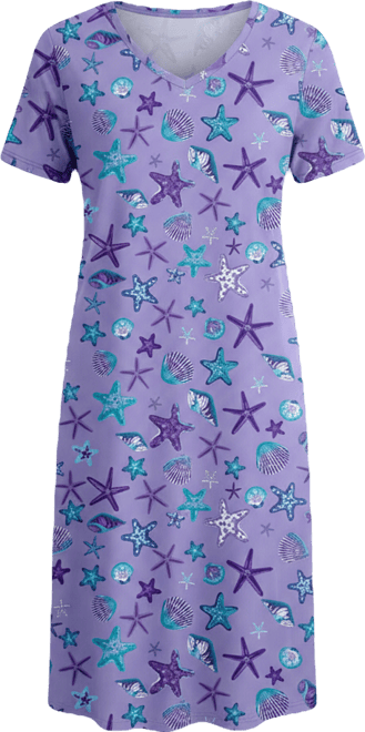 Women's Long Print Sleepshirt