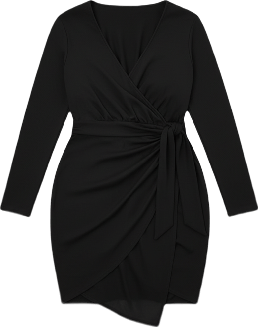 L I V D Plus Size Raven Faux Wrap Bodycon Dress - Macy's