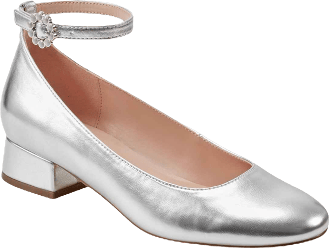 Women's Lexy Ankle Strap Low Block Heel Pumps