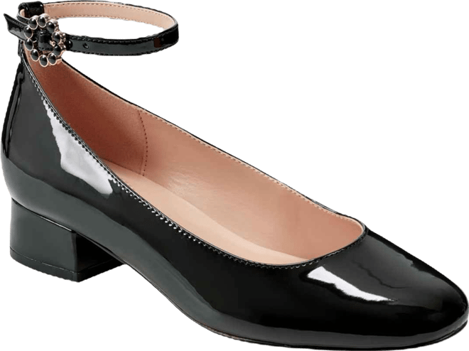 Women's Lexy Ankle Strap Low Block Heel Pumps