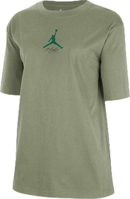 Women's Green Boston Celtics Courtside Statement Edition Boyfriend T-Shirt