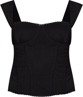 Womens Marcella Wide Strap Mesh Corset