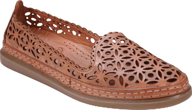 Women's Tumi Perforated Leather Flats