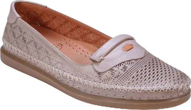 Women's Ginger Perforated Leather Flats