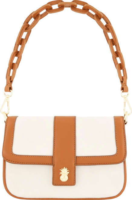 Solid Canvas Flap with Double leather stap.