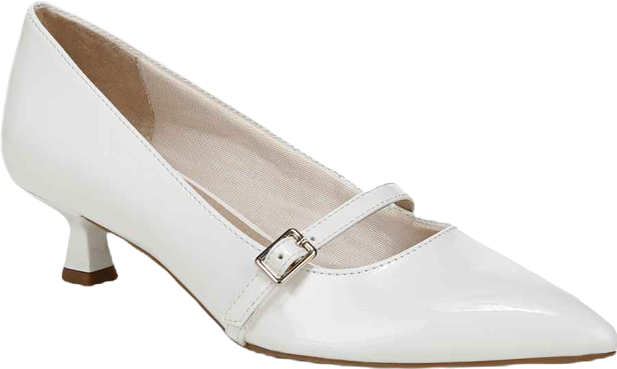 Women's Madelyn Mary Jane Pointed Toe Kitten Heel Pumps