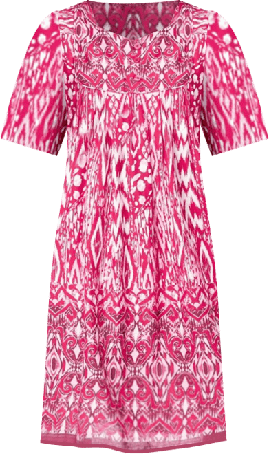 Plus Size Only Necessities Mixed Print Short Lounger