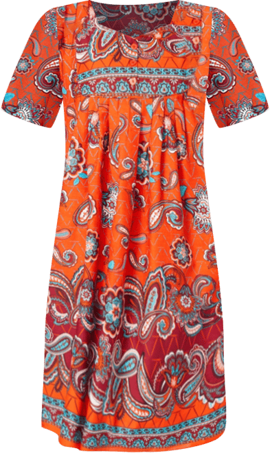 Plus Size Only Necessities Mixed Print Short Lounger