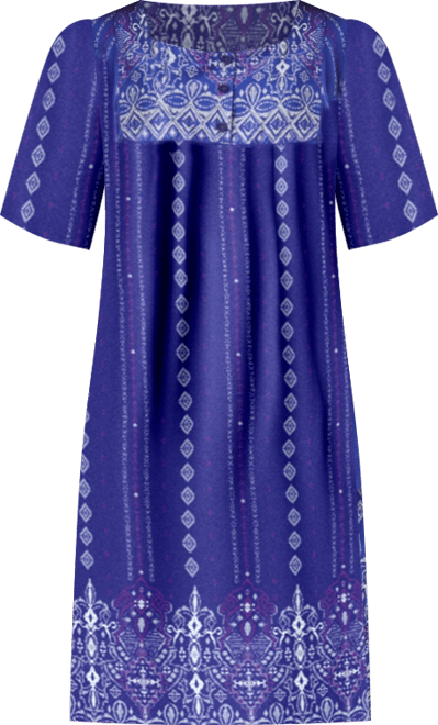 Plus Size Only Necessities Mixed Print Short Lounger