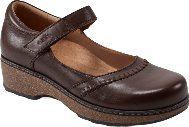 Women's Kalece Leather Stitched Mary Jane Flats