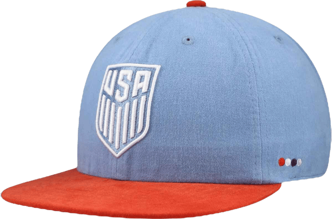 Men's and Women's Light Blue/Red Usmnt Swingman Adjustable Hat