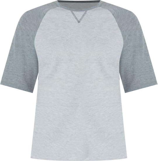 Women's Oversized Raglan Waffle T Shirt