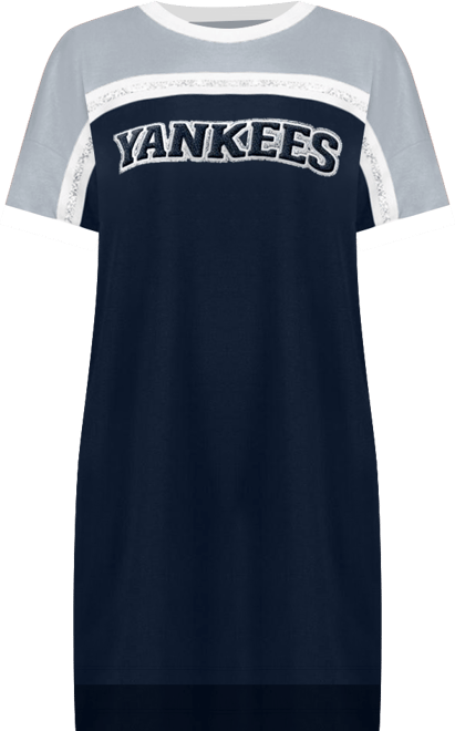 Women's Navy/Gray New York Yankees Circus Catch Sneaker Dress