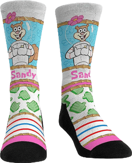 Men's and Women's SpongeBob SquarePants Sandy Cheeks Showtime Crew Socks