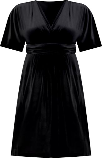 Women's Plus Size Angelic Velvet Midi Cocktail Dress with Pockets