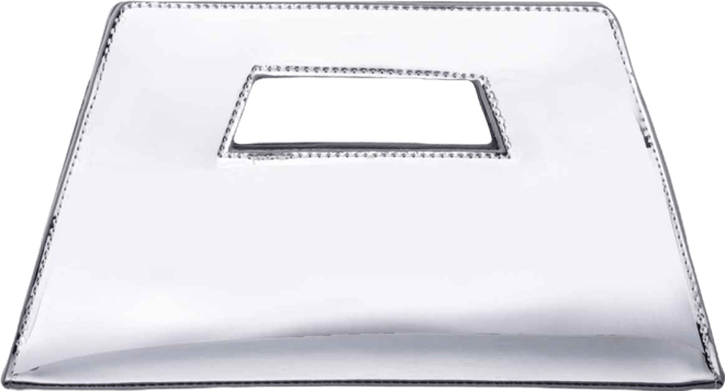Cut Out Handle Trapezoid Clutch