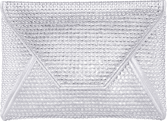 Crystal Encrusted Square Envelope Clutch