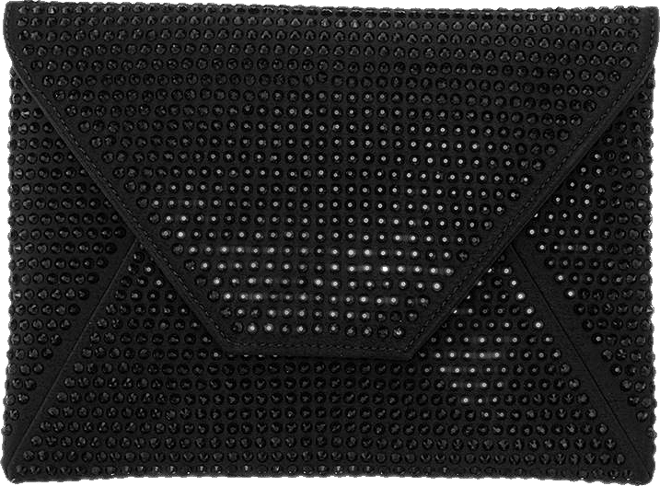 Crystal Encrusted Square Envelope Clutch