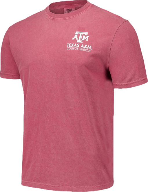 Men's and Women's Maroon Texas A&M Aggies Scenic Comfort Colors T-Shirt