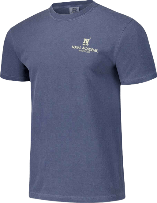 Men's and Women's Navy Midshipmen Scenic Comfort Colors T-Shirt