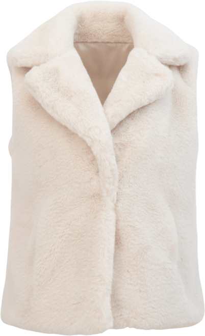 Women's Faux Fur Notch Collar Vest