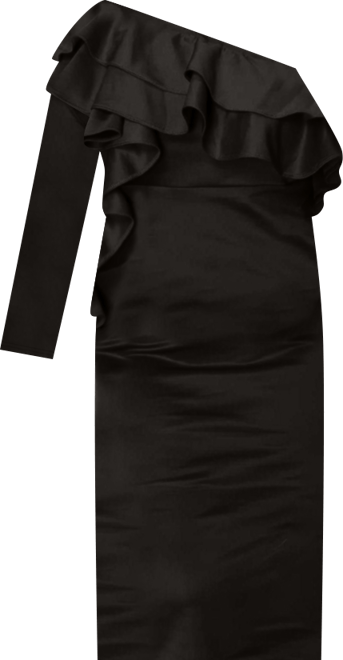 Plus Size Val Ruffled Bodycon Dress