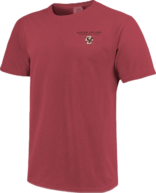 Men's and Women's Maroon Boston College Eagles Scenic Comfort Colors T-Shirt