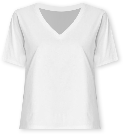 Loose fit V neck T shirt