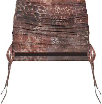 Women's Leopard printed mesh mini skirt