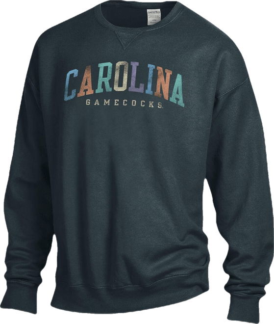 Men's and Women's Gray South Carolina Gamecocks Oversized Pullover Sweatshirt