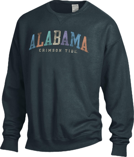 Men's and Women's Gray Alabama Crimson Tide Oversized Pullover Sweatshirt
