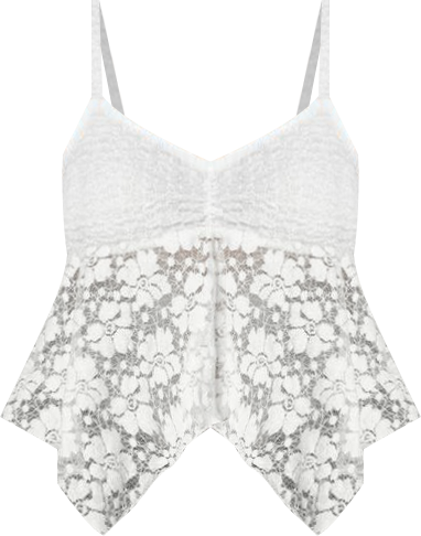 Womens Orchid Sheer Lace Top