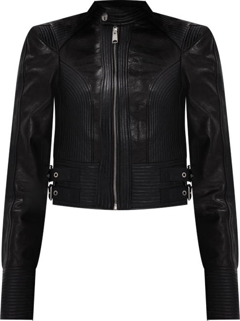 Women's Leather Fashion Biker, Black
