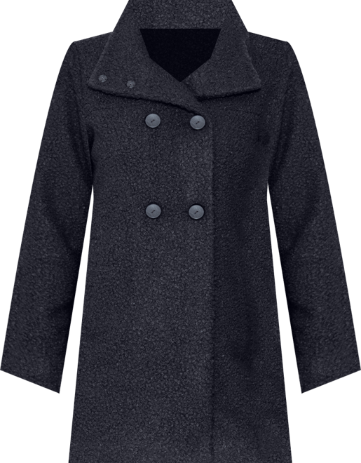 Women's Boucle Double Breasted Walking Coat