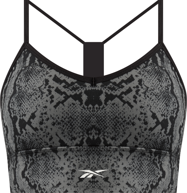 Women's Id Train Snake-Print Racerback Bra