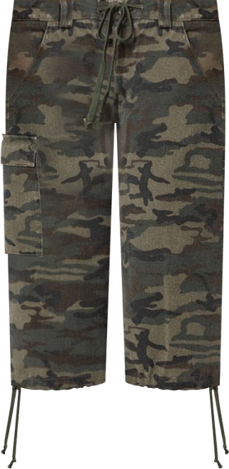 Women's Camo Cargo Bermuda Shorts