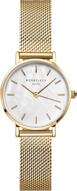 Small Edit Women's Gold Tone Stainless Steel Mesh Bracelet Watch 26mm