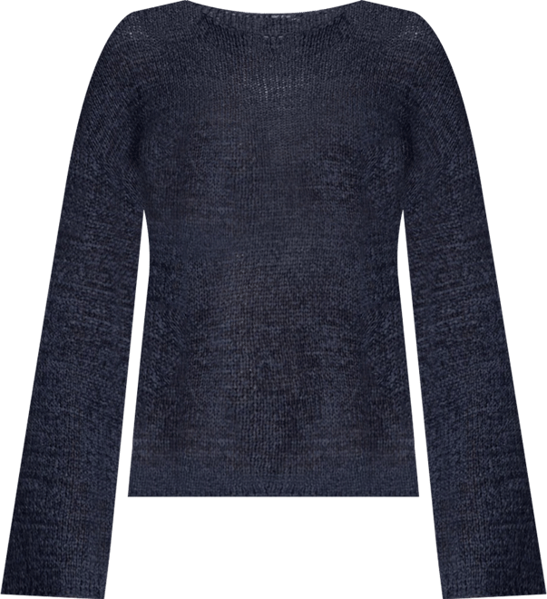 Womens Drop Shoulder Light Knit Sweater