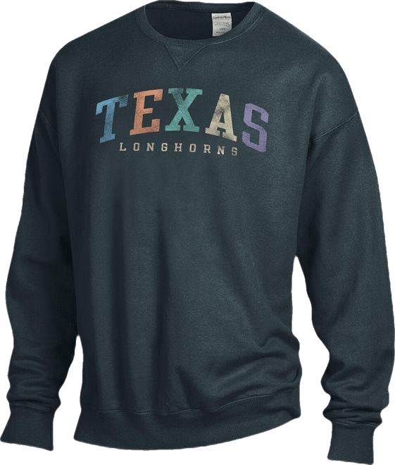 Men's and Women's Gray Texas Longhorns Oversized Pullover Sweatshirt