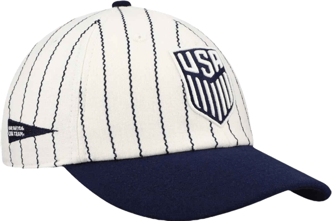 Men's and Women's White/Navy Usmnt Yankee Adjustable Hat