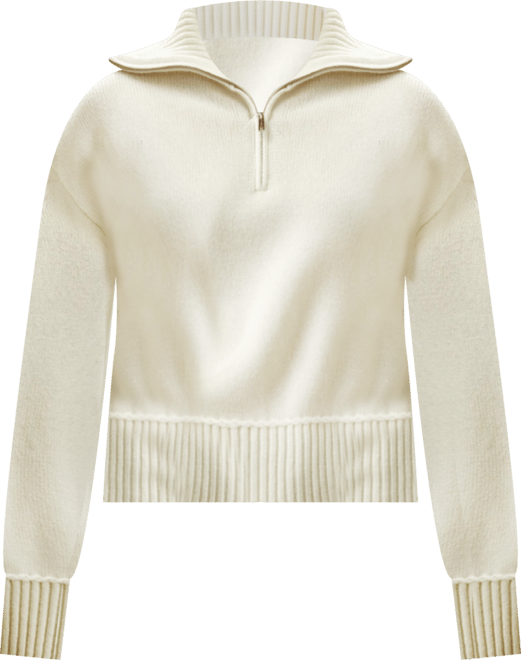 Women's Relaxed Fit Wool-Cashmere Blend Sweater