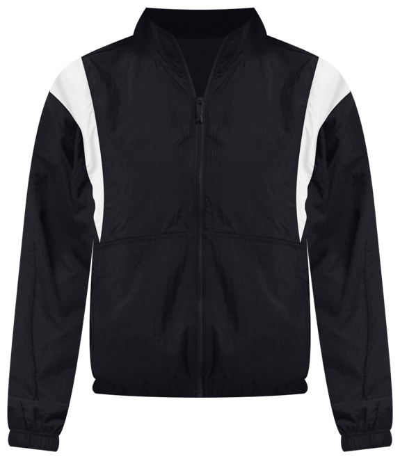 Women's Woven Crinkle Colorblocked Track Jacket