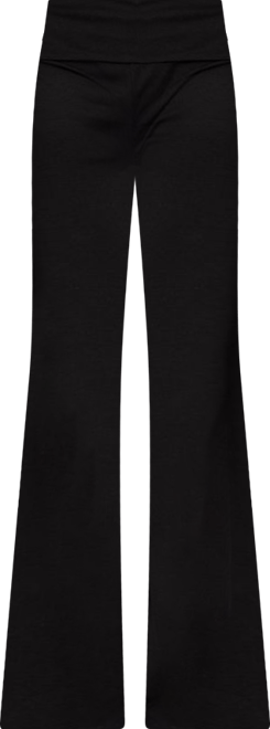 Womens Wide Leg Fold Over Pants