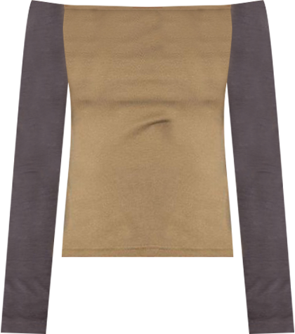 Womens Contrast Off Shoulder Top