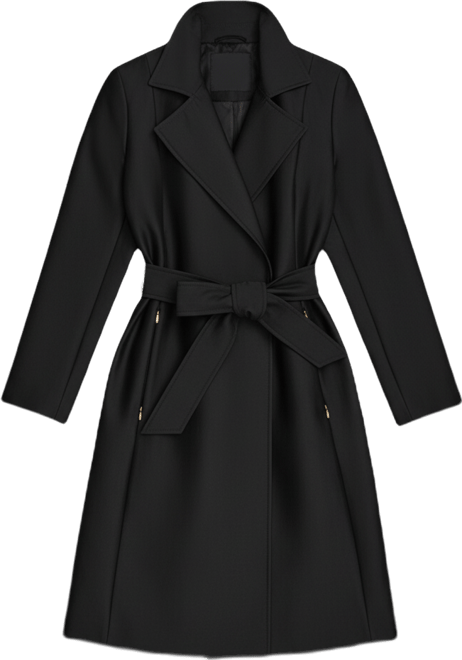 princess polly baby blue dress Donna Karan New York Belted Bracelet Sleeve A-Line Dress In Black - 40% Off main image 0