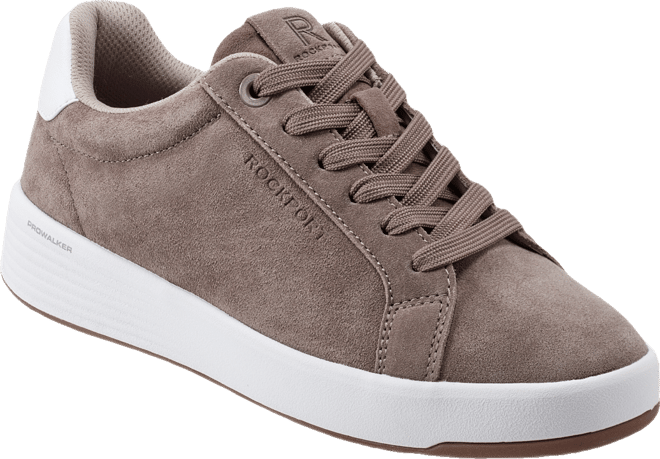 (取寄) ロックポート レディース エララ Rockport women Elara Taupe Suede Rockport Women's Elara Lace-Up Casual Sneakers - Macy's