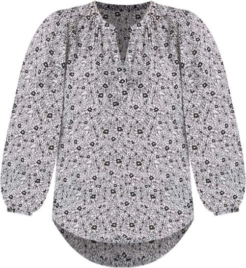 Women's Puff Sleeve Popover Top